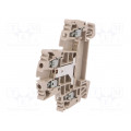 1022300000 WDK 2.5V; Splice terminal: rail; 2.5mm2; ways: 1; terminals: 4; beige; wemid; WEIDMÜLLER 1022300000 WDK 2.5V; Splice terminal: rail; 2.5mm2; ways: 1; terminals: 4; beige; wemid; WEIDMÜLLER