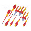 1180310000; Kit: pliers and screwdrivers; Pcs: 9; 1kVAC; WEIDMÜLLER 1180310000; Kit: pliers and screwdrivers; Pcs: 9; 1kVAC; WEIDMÜLLER