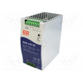 WDR-240-48; Power supply: switched-mode; 240W; 48VDC; 48÷55VDC; 5A; 180÷550VAC; MEAN WELL