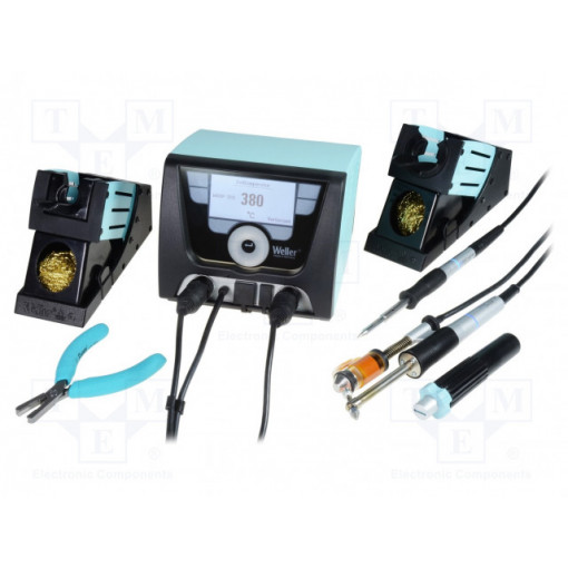 T0053429399N; Soldering/desoldering station; digital; 255W; 120W; 120W; 230VAC; WELLER T0053429399N; Soldering/desoldering station; digital; 255W; 120W; 120W; 230VAC; WELLER