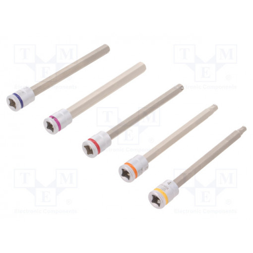 05003345001; Key set; socket spanner; Chrom-vanadium steel; Pcs: 5; WERA 05003345001; Key set; socket spanner; Chrom-vanadium steel; Pcs: 5; WERA