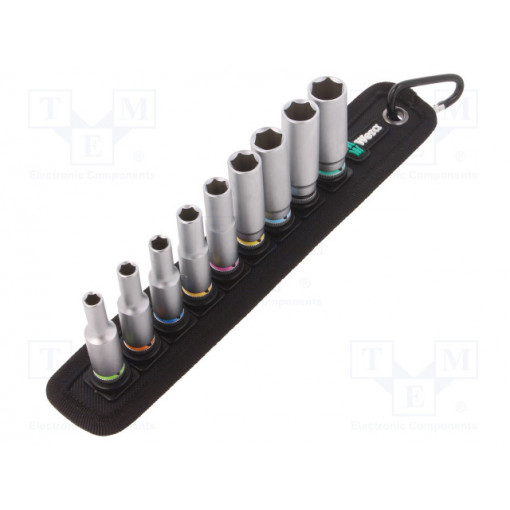 05004525001; Key set; hex socket,socket spanner; Pcs: 9; Mounting: 1/4