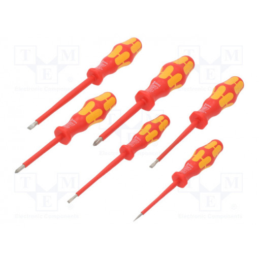 05006145001; Kit: screwdrivers; Pcs: 6; The set contains: screwdrivers hanger; WERA