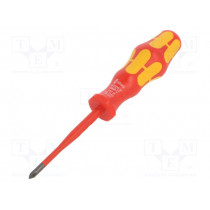 05006450001; Screwdriver; insulated,slim; Phillips; PH1; Blade length: 80mm; WERA