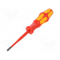 05006460001; Screwdriver; insulated; Pozidriv®; PZ1; Blade length: 80mm; 1kVAC; WERA
