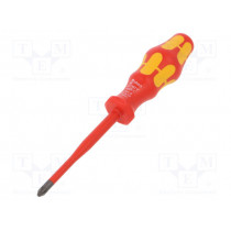 05006461001; Screwdriver; insulated; Pozidriv®; PZ2; Blade length: 100mm; 1kVAC; WERA