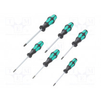 05028062001; Kit: screwdrivers; Pcs: 6; The set contains: screwdrivers hanger; WERA