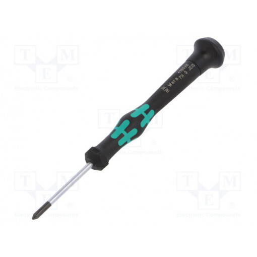 05118026001; Screwdriver; Phillips; precision; PH0; Series: Kraftform Micro; WERA
