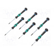 05118156001; Kit: screwdrivers; Pcs: 6; The set contains: screwdrivers hanger; WERA
