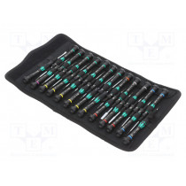 05134000001; Kit: screwdrivers; Pcs: 25; precision; Series: Kraftform Micro; WERA