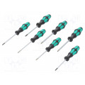 05320540001; Kit: screwdrivers; Pcs: 8; The set contains: screwdrivers hanger; WERA