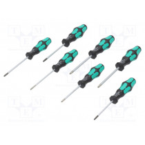 05320540001; Kit: screwdrivers; Pcs: 8; The set contains: screwdrivers hanger; WERA