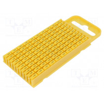 561-03614; Markers for cables and wires; Label symbol: 1; 4.3÷5.3mm; yellow; HELLERMANNTYTON