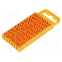 561-03633; Markers for cables and wires; Label symbol: 3; 4.3÷5.3mm; orange; HELLERMANNTYTON