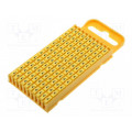 561-03644; Markers for cables and wires; Label symbol: 4; 4.3÷5.3mm; yellow; HELLERMANNTYTON