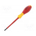 00823; Screwdriver; insulated; slot; 4,0x0,8mm; Blade length: 100mm; WIHA