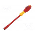 00855; Screwdriver; insulated; hex socket; HEX 5mm; Blade length: 125mm; WIHA