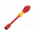 00864; Screwdriver; insulated; hex socket; HEX 13mm; Blade length: 125mm; WIHA