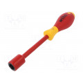 00866; Screwdriver; insulated; hex socket; HEX 15mm; Blade length: 125mm; WIHA
