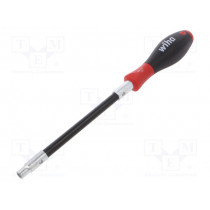 01436; Screwdriver; hex socket; with flexible shaft; Overall len: 261mm; WIHA
