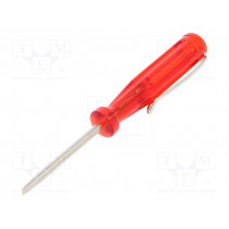 01537; Screwdriver; slot; SL 3mm; Blade length: 40mm; Overall len: 100mm; WIHA