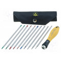 31499; Kit: screwdrivers; Pcs: 11; Phillips,Torx®,Allen hex key,slot; WIHA