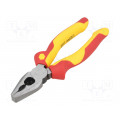 33186; Pliers; insulated,universal; for voltage works; steel; 180mm; WIHA