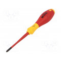 35393; Screwdriver; insulated,slim; Phillips; PH1; Blade length: 80mm; WIHA