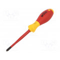 35394; Screwdriver; insulated,slim; Phillips; PH2; Blade length: 100mm; WIHA