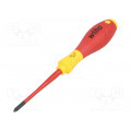 35395; Screwdriver; insulated,slim; Pozidriv®; PZ1; Blade length: 80mm; WIHA