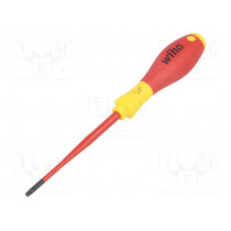 35504; Screwdriver; insulated,slim; square; #1; Blade length: 100mm; WIHA
