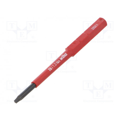 35506; Interchangeable blade; Torx®; insulated; TX08; 75mm; max.1.3Nm; WIHA
