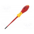 41143; Screwdriver; insulated,slim; Torx® with protection; T20H; 1kVAC; WIHA