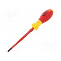 41145; Screwdriver; insulated,slim; Torx® with protection; T27H; 1kVAC; WIHA