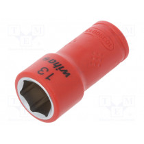 43098; Key; insulated,hex socket,socket spanner; HEX 13mm; 1/4