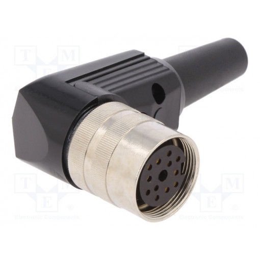 WKV 120; Connector: M16; plug; female; soldering; for cable; PIN: 12; 3A; 60V; LUMBERG