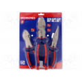W004160; Kit: pliers; Pcs: 3; cutting,flat,universal; Workpro W004160; Kit: pliers; Pcs: 3; cutting,flat,universal; Workpro