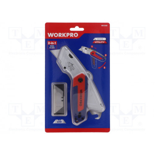 W013030WE; Knife; Features: locked blade; Workpro