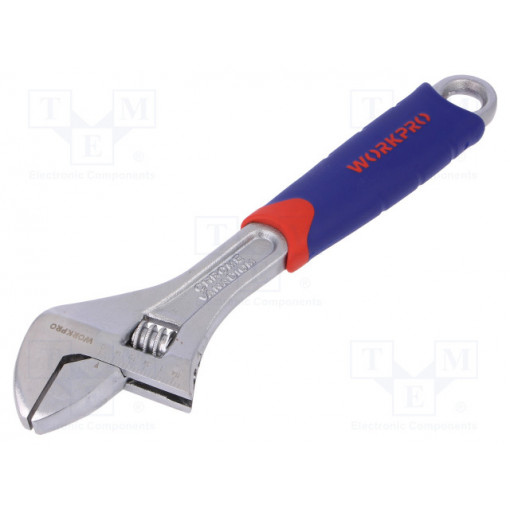 W072010; Key; adjustable; Tool material: chrome-vanadium steel; 250mm; Workpro
