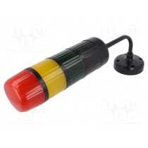 WS-AD/3D_CZ_K_125/RYG/M; Signaller: signalling column; LED; red/yellow/green; IP54; W2