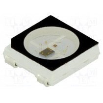 WS2812B BLACK; LED; SMD; 5050,PLCC4; RGB; 5x5x1.6mm; 1.8÷2.2/3÷3.2/3÷3.4V; WORLDSEMI