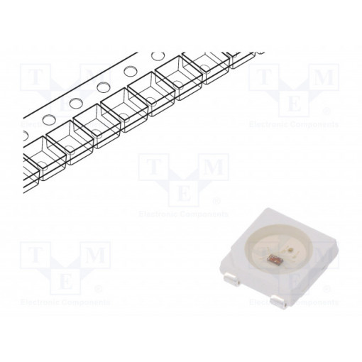 WS2812B-V4; LED; SMD; 5050,PLCC4; RGB; 5x5x1.57mm; 3.7÷5.3V; Lens: transparent; WORLDSEMI