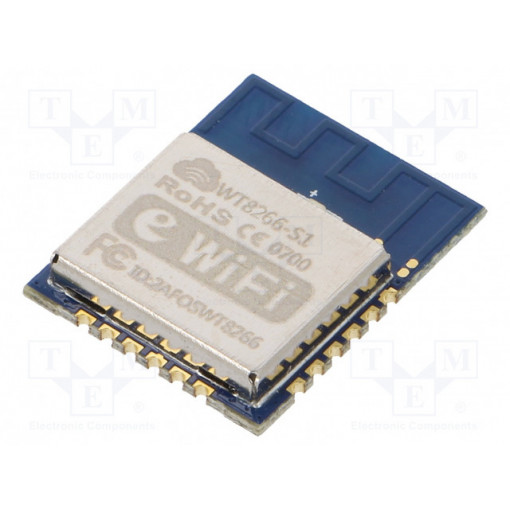 WT8266-S1-HQ; Module: WiFi; FTP,HTTP,IPv4,TCP,UDP; SMD; 18.6x15x0.8mm; WIRELESS-TAG WT8266-S1-HQ; Module: WiFi; FTP,HTTP,IPv4,TCP,UDP; SMD; 18.6x15x0.8mm; WIRELESS-TAG