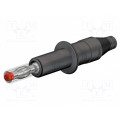 66.9584-21; Plug; 4mm banana; 32A; 600V; black; insulated; 2.5mm2; 71mm; STÄUBLI