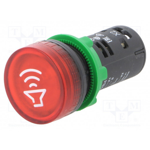 XB5KS2B4; Sound signaller; 22mm; Harmony XB5; Ø22mm; 24VAC; 24VDC; SCHNEIDER ELECTRIC