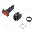 XB6DW4B5B; Switch: push-button; Stabl.pos: 1; NC + NO; 16mm; red; LED; 12÷24VDC; SCHNEIDER ELECTRIC XB6DW4B5B; Switch: push-button; Stabl.pos: 1; NC + NO; 16mm; red; LED; 12÷24VDC; SCHNEIDER ELECTRIC