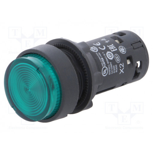 XB7NW33M1; Switch: push-button; Stabl.pos: 1; NO; 0.3A/240VAC; 0.1A/250VDC; SCHNEIDER ELECTRIC