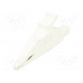 66.9575-29; Crocodile clip; 32A; 1kVDC; white; Grip capac: max.30mm; STÄUBLI