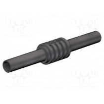 66.9123-21; Adapter,socket; 4mm banana; 32A; 1kV; 62.5mm; black; STÄUBLI
