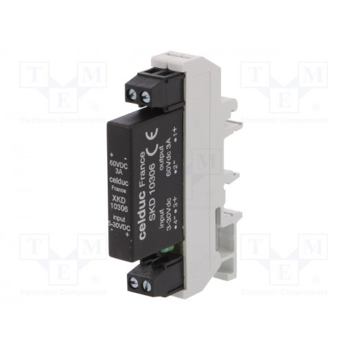 XKD10306; Relay: solid state; Ucntrl: 5÷30VDC; 1A; 2÷60VDC; DIN; Series: XKD; CELDUC